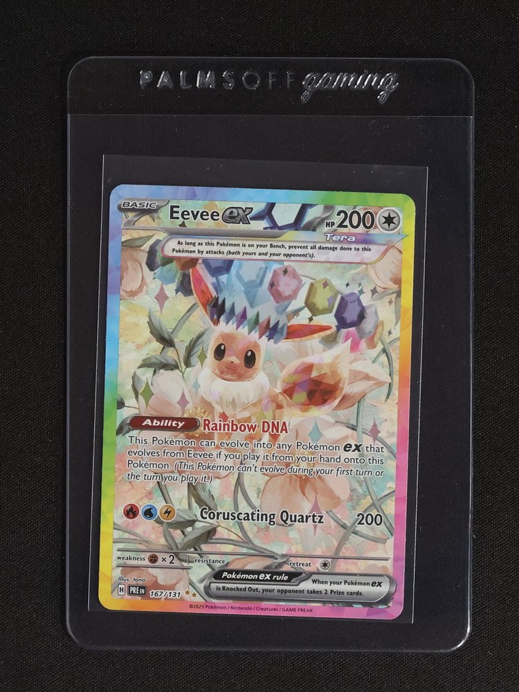 2025 Pokémon Prismatic Evolutions Eevee ex #167/131 — front