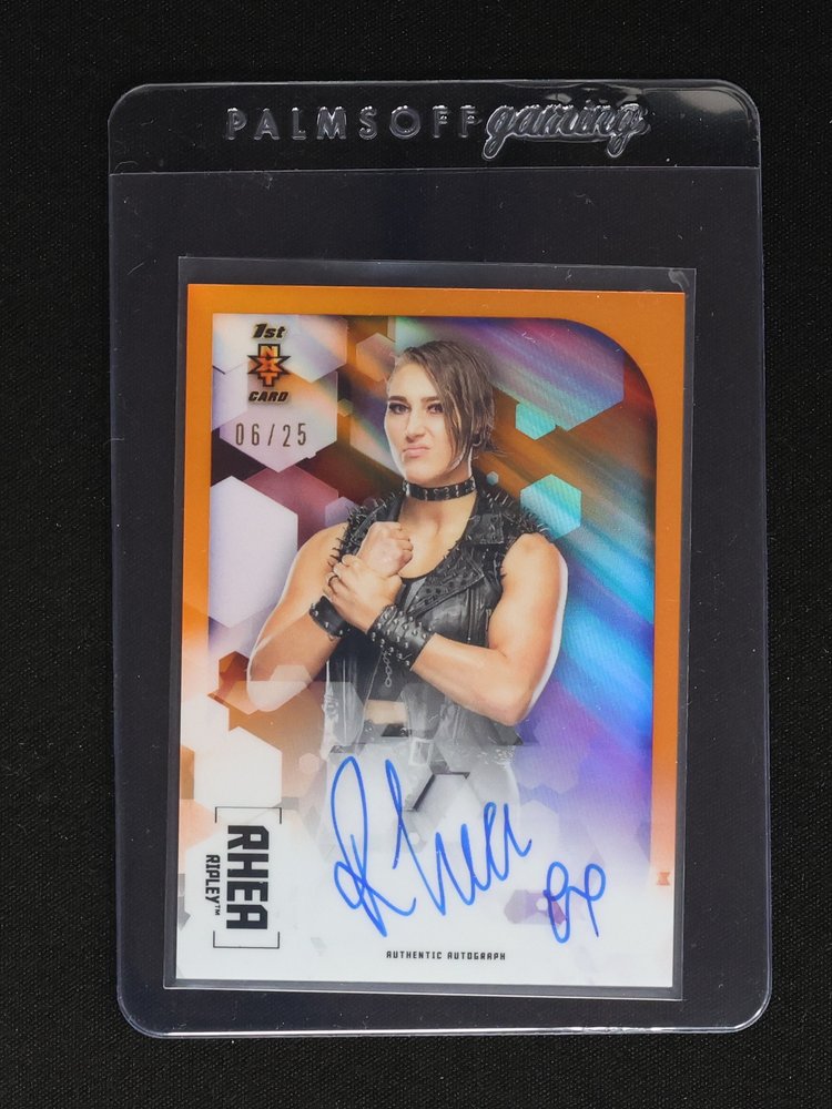 2020 Topps Chrome WWE Rhea Ripley Orange /25 #06 — front