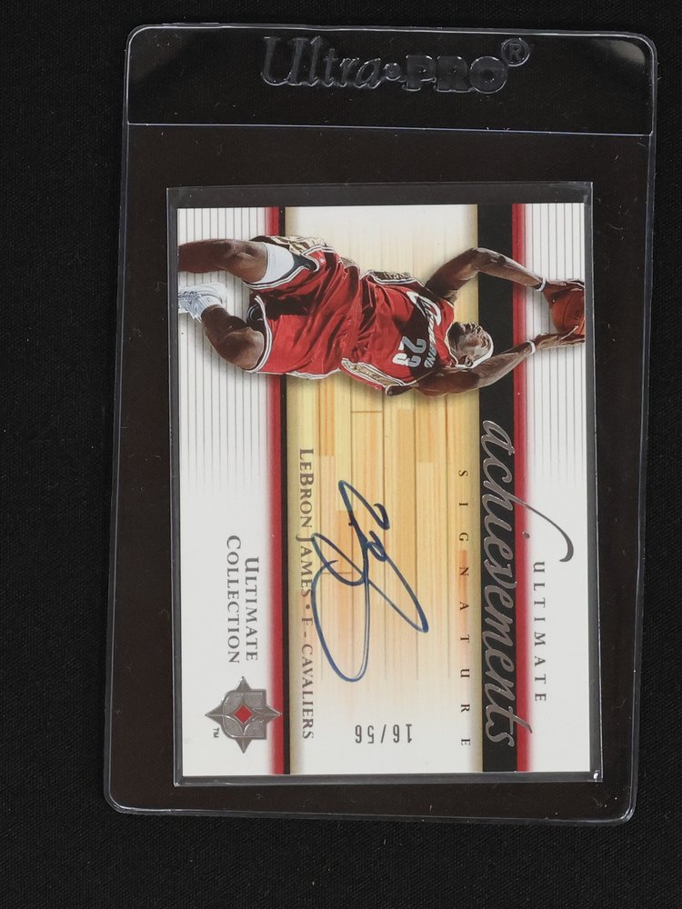 2003 Ultimate Collection Ultimate Signatures #16 LeBron James — front