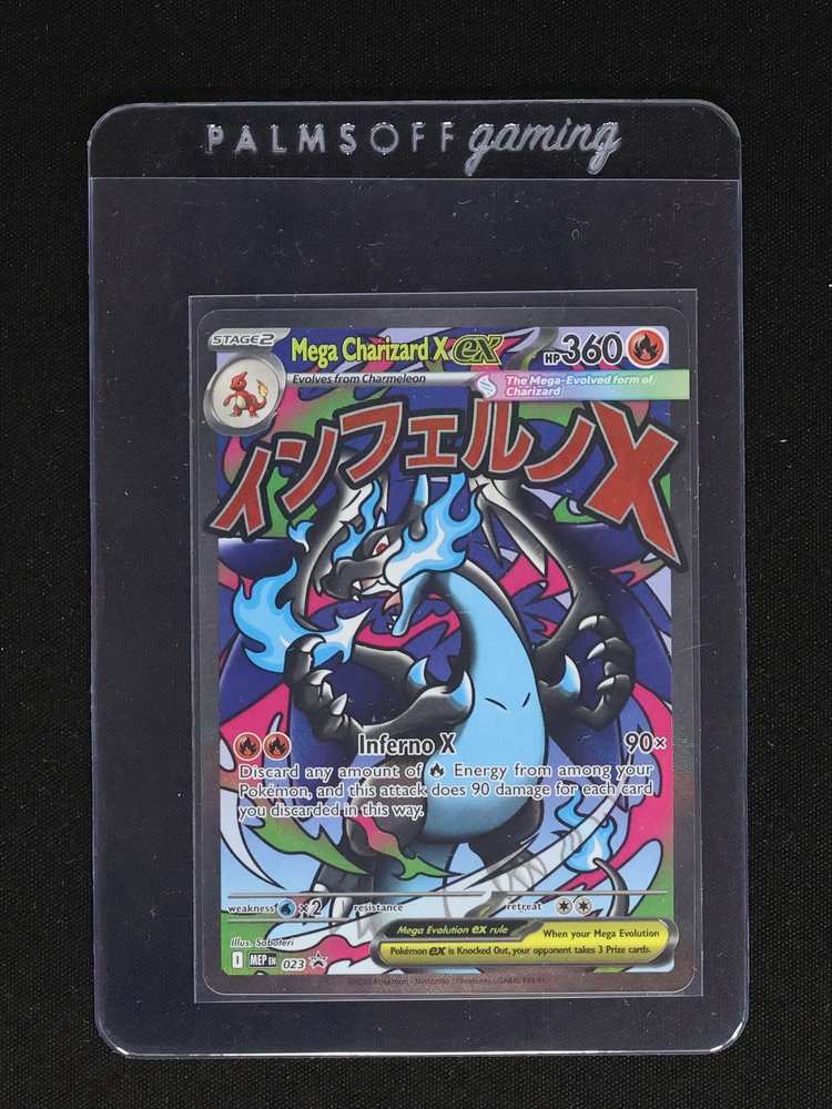 2025 Pokémon Mega Charizard X ex #023 Me: Mega Evolution Promo — front
