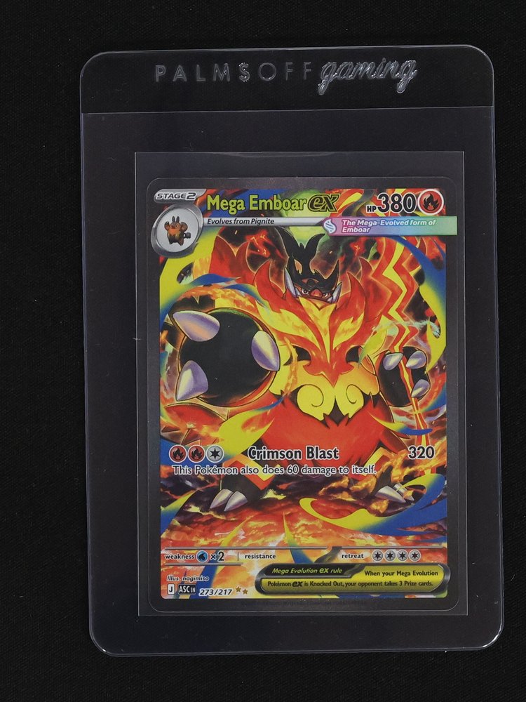 2026 Pokémon TCG Mega Emboar ex 273/217 Ascended Heroes — front