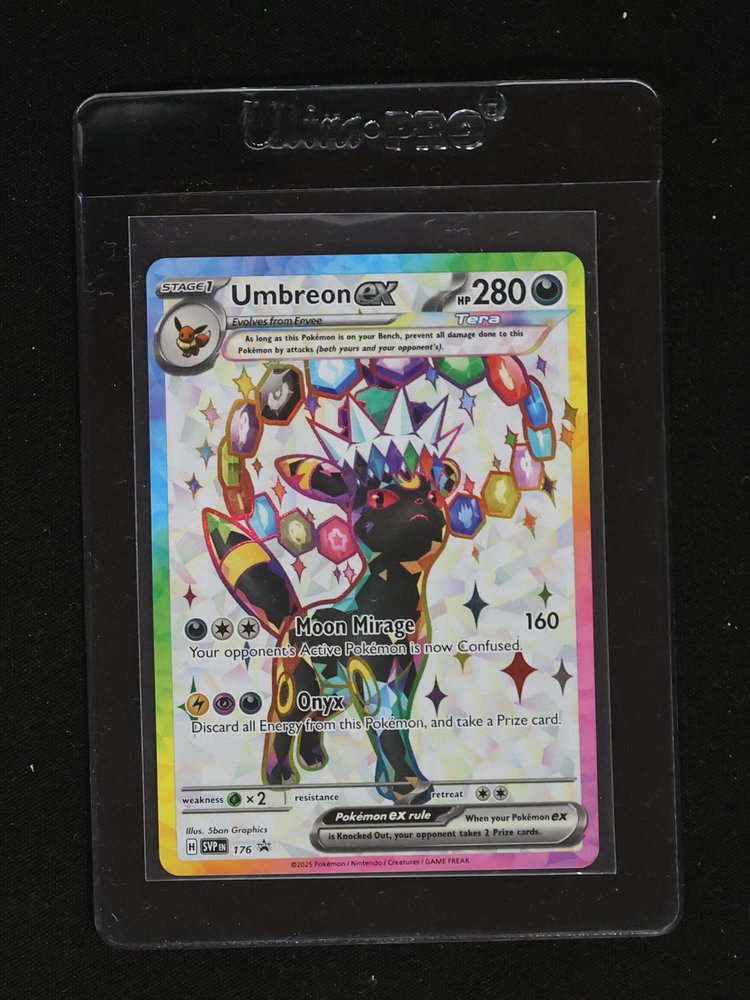 2025 Pokémon TCG Umbreon ex #176 Scarlet & Violet Black Star Promo — front