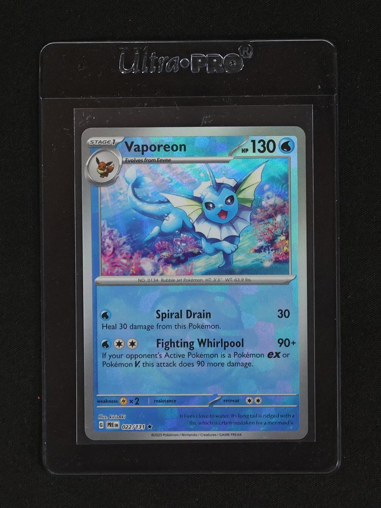 2025 Pokémon #022 Vaporeon — front