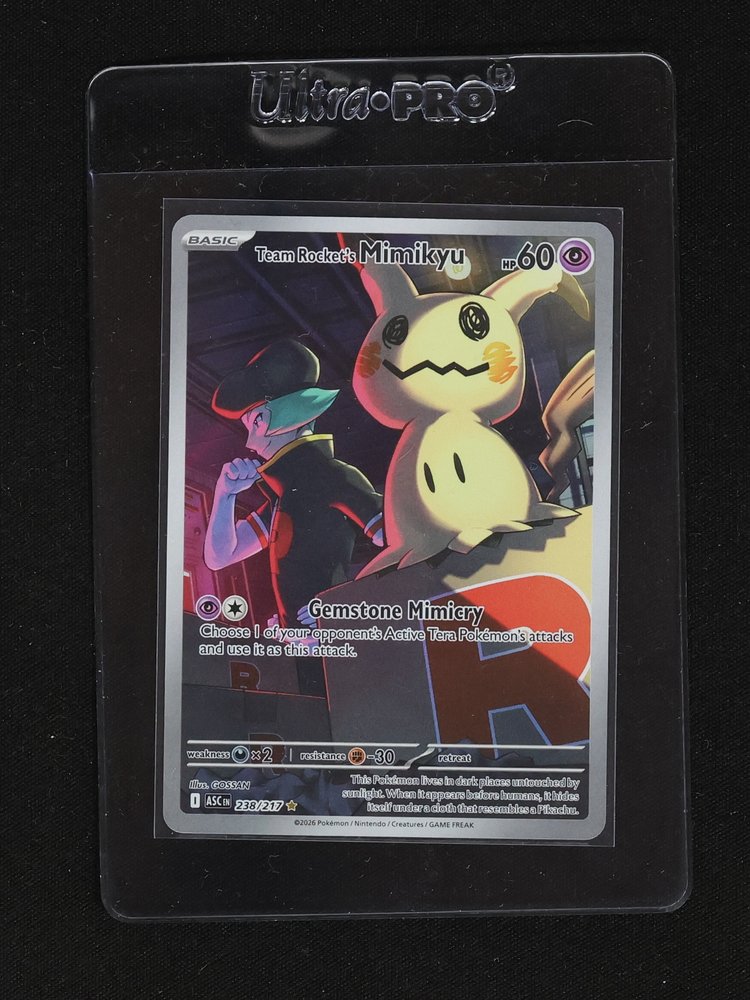 2026 Pokémon Ascended Heroes #238 Team Rocket's Mimikyu — front
