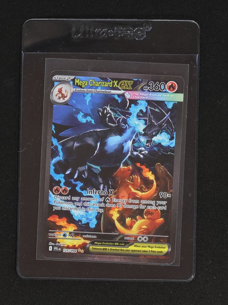 2025 Pokemon Mega Charizard X ex #125/094 Phantasmal Flames — front