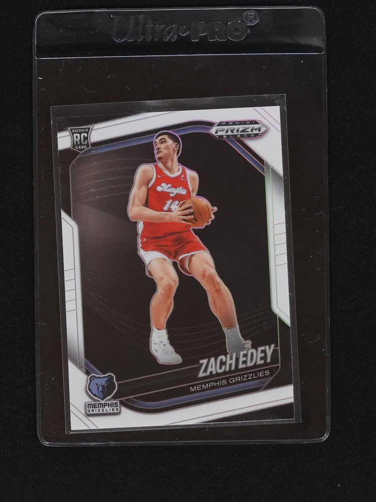 2024-25 Panini Prizm Black #64 Zach Edey — front