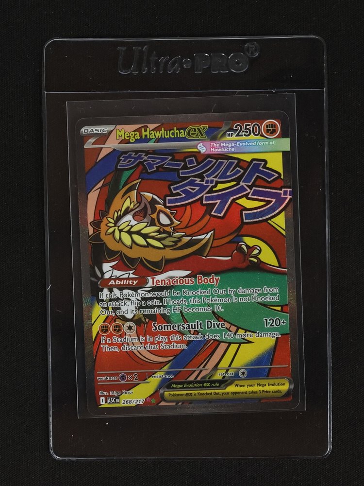 2025 Pokémon Ascended Heroes #268 Mega Hawlucha EX — front