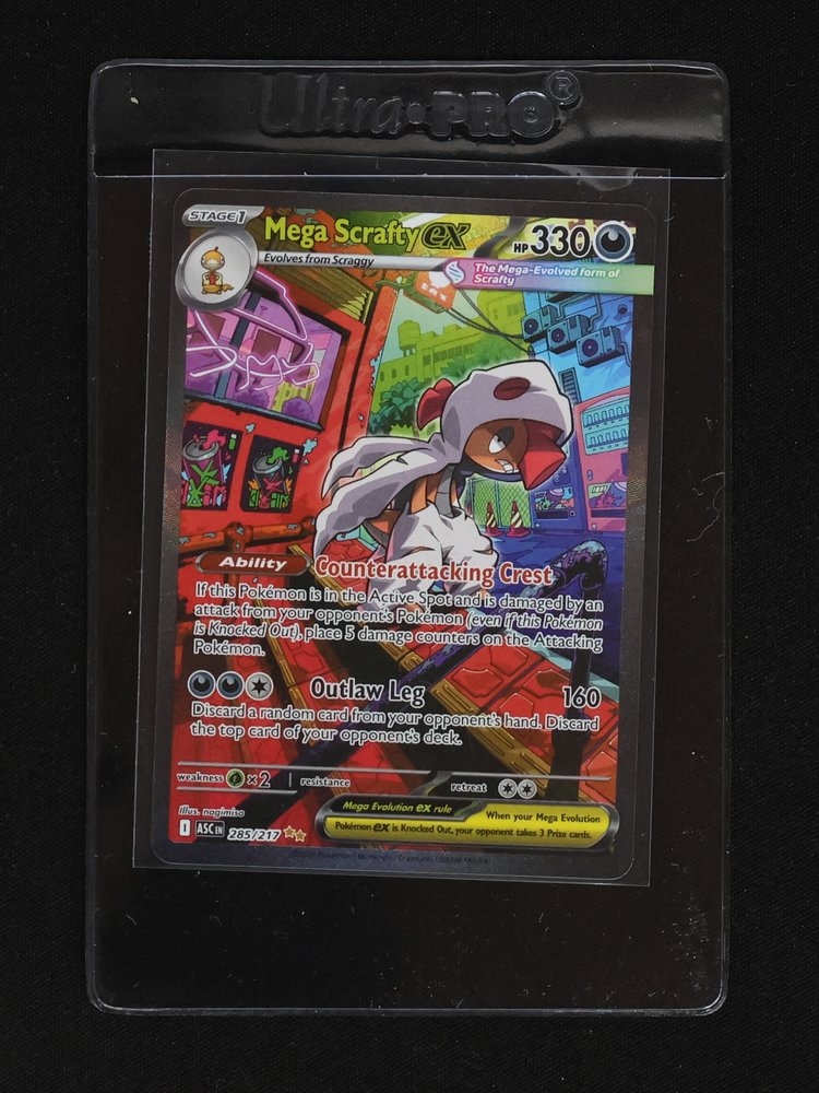 2026 Ascended Heroes #285 Mega Scrafty ex — front