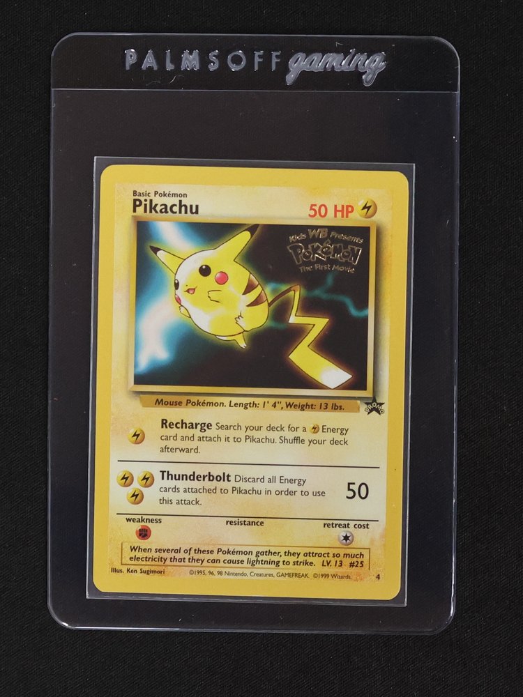1999 Pokémon #4 Pikachu (Movie Promo) — front