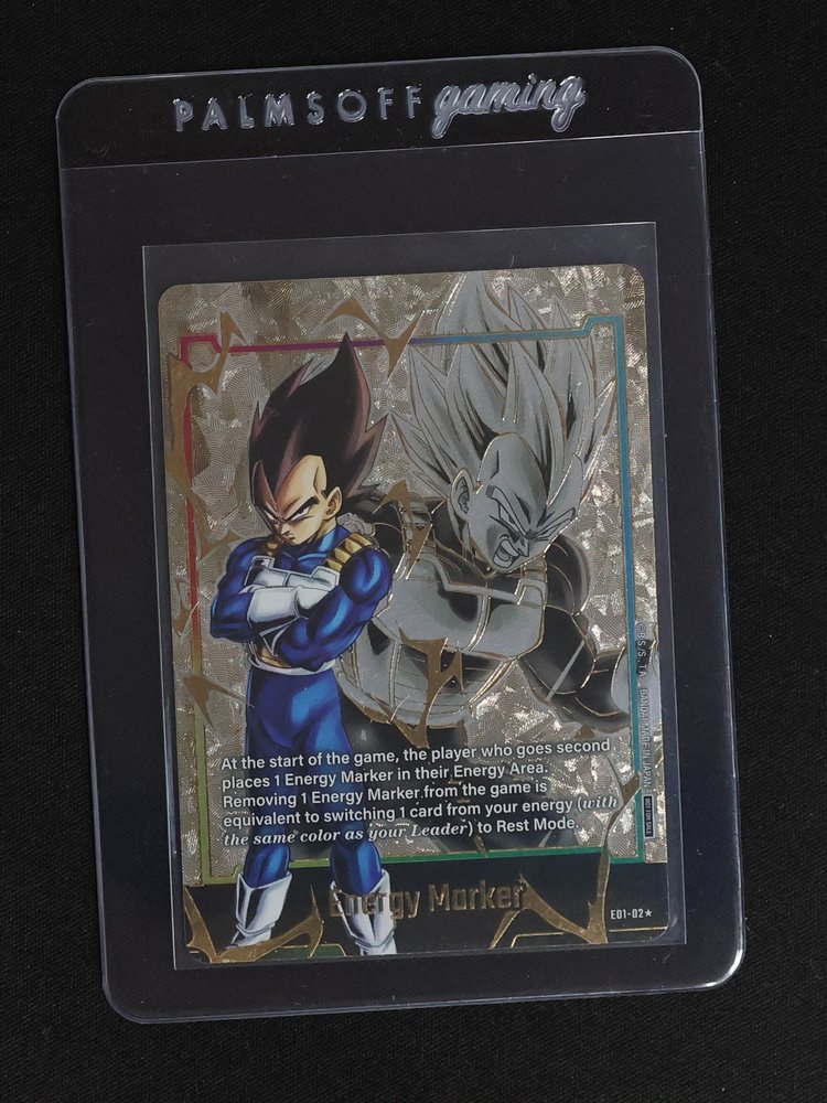 Dragon Ball Super Fusion World #E01-02 Vegeta Energy Marker — front
