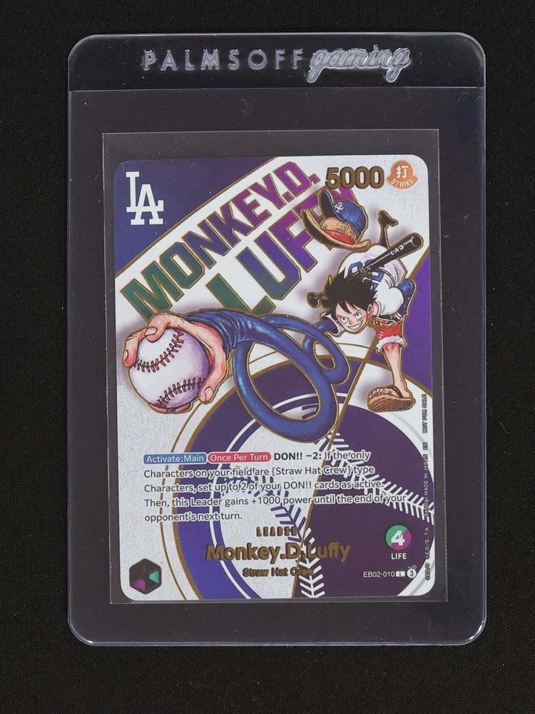 2025 One Piece #EB02-010 Monkey D. Luffy Dodgers Promo — front