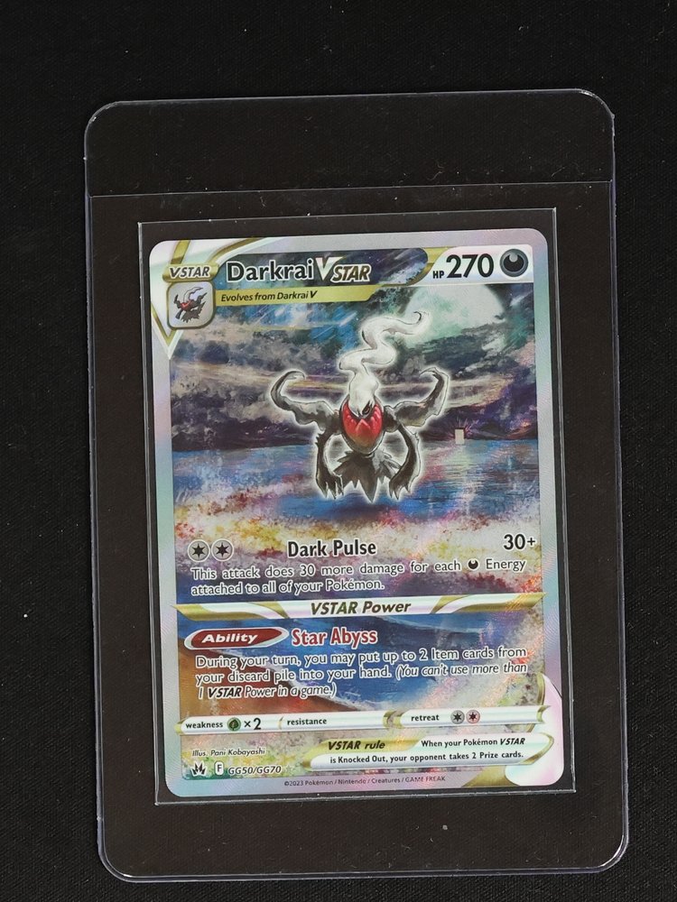 2023 Pokémon GG50/GG70 Darkrai VSTAR Crown Zenith Galarian Gallery — front