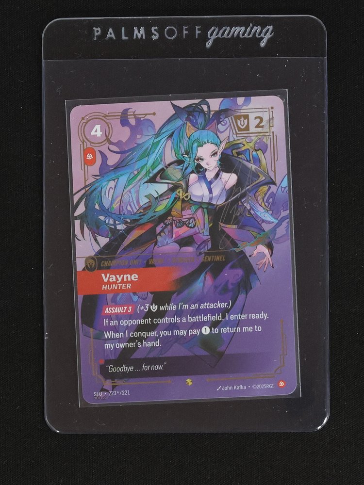 2025 Spiritforged Riftbound #223 Vayne Hunter — front