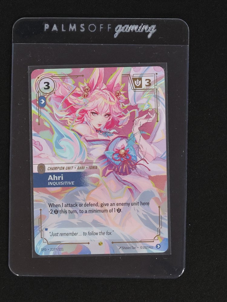 2025 Riftbound Spiritforged SFD #227 Ahri Inquisitive — front