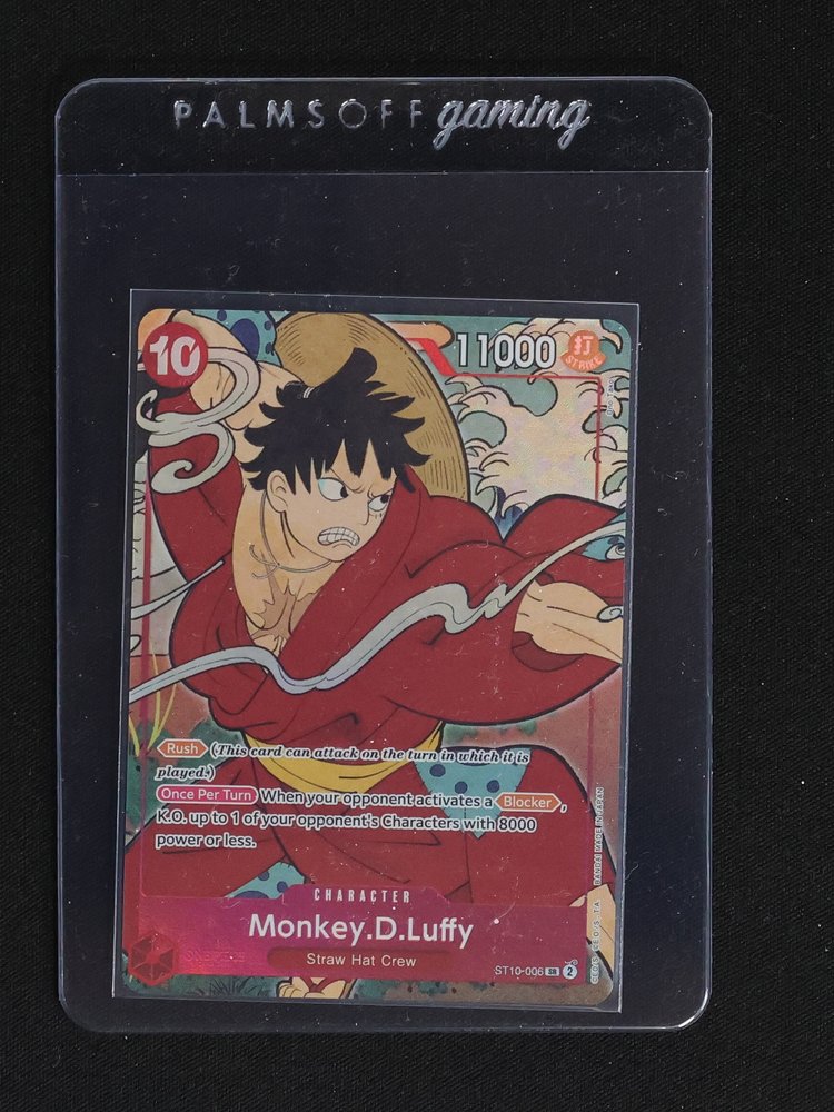 Monkey D Luffy ST10-006 English Version 1st Anniversary Set Promo One Piece Card — front