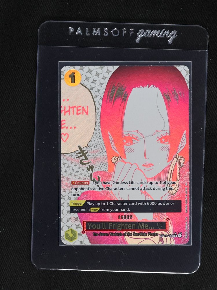 2023 One Piece Card Game OP14-118 You'll Frighten Me... Boa Hancock — front