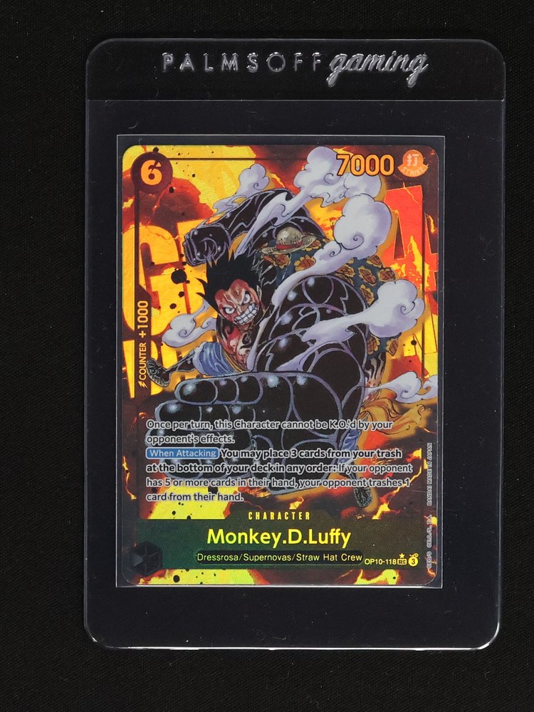 One Piece Card Game 2023 OP10-118 Monkey.D.Luffy Royal Blood Alt Art Parallel — front
