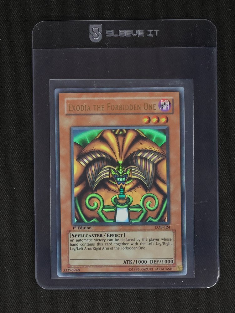 2002 Yu-Gi-Oh! LOB-124 Exodia the Forbidden One — front