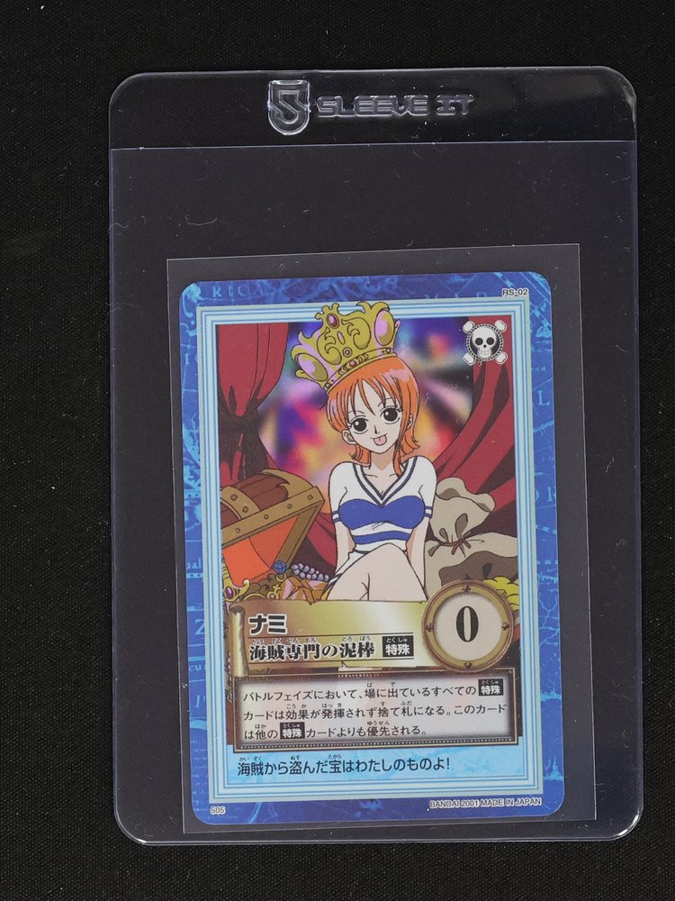 2001 Bandai One Piece Carddass Hyper Battle S05-02 Nami Pirate Specialist Thief — front