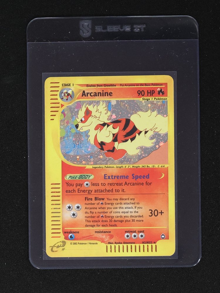 2002 Pokémon Aquapolis #H2 Arcanine — front