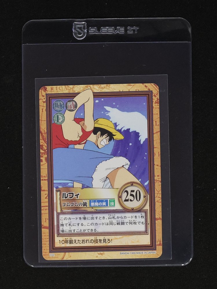 1999 One Piece Carddass Hyper Battle #C02 Monkey D. Luffy — front