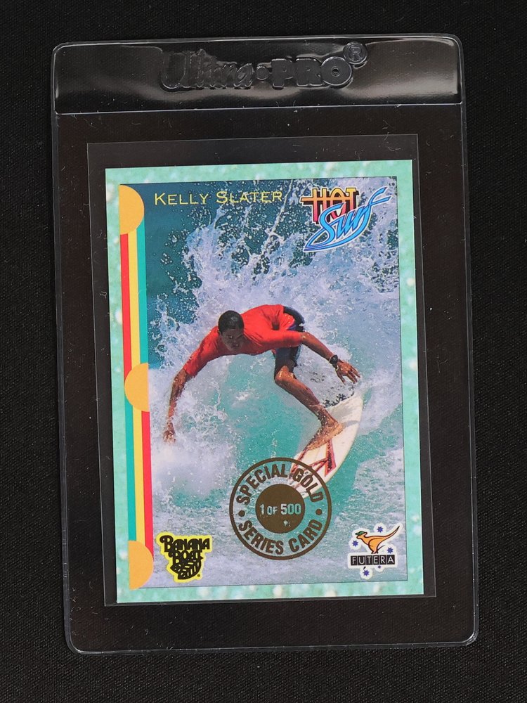 1993 Futera Hot Surf Special Gold Series Card #Kelly Slater — front