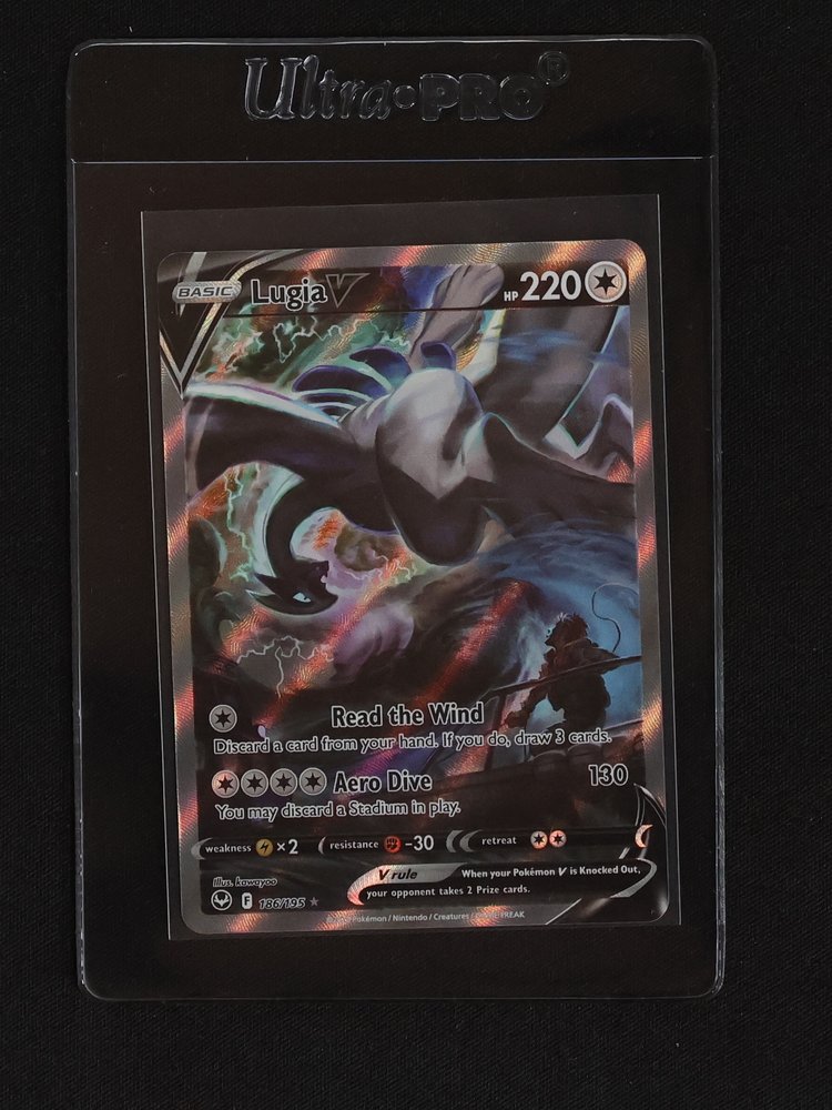 2022 Pokémon Lugia V #186 Sword & Shield Silver Tempest — front
