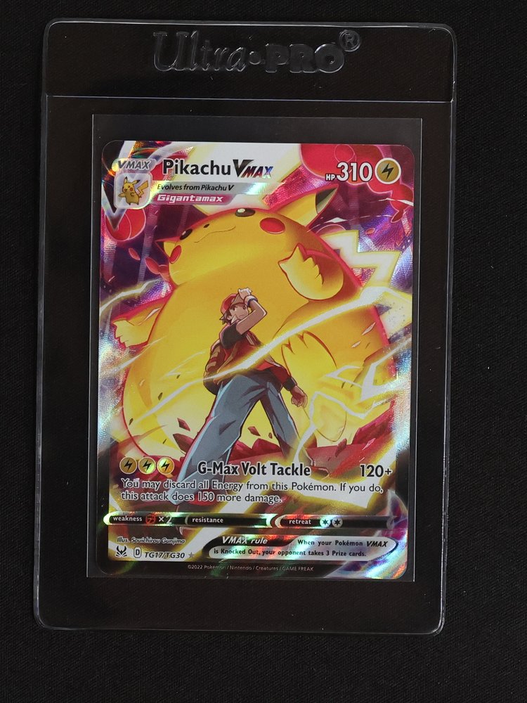 2022 Pokemon SWSH11: Lost Origin Trainer Gallery #TG17 Pikachu VMAX — front