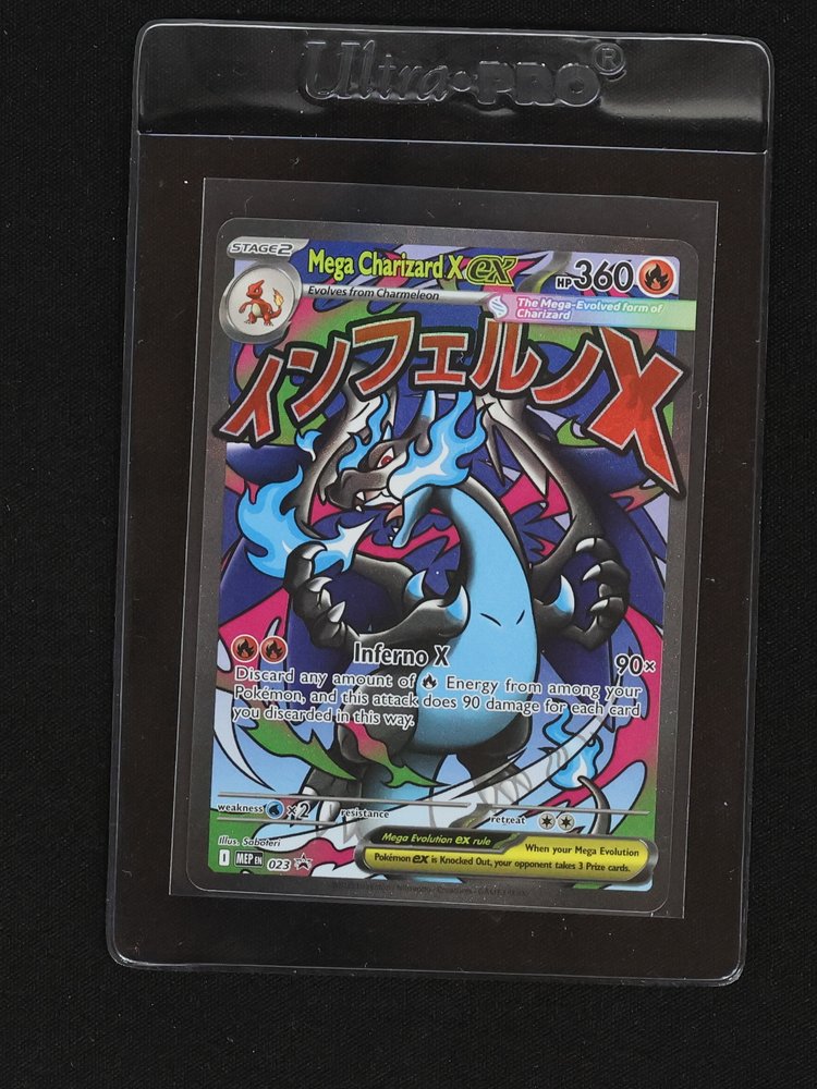 2025 Pokémon Mega Charizard X ex #023 Me: Mega Evolution Promo — front