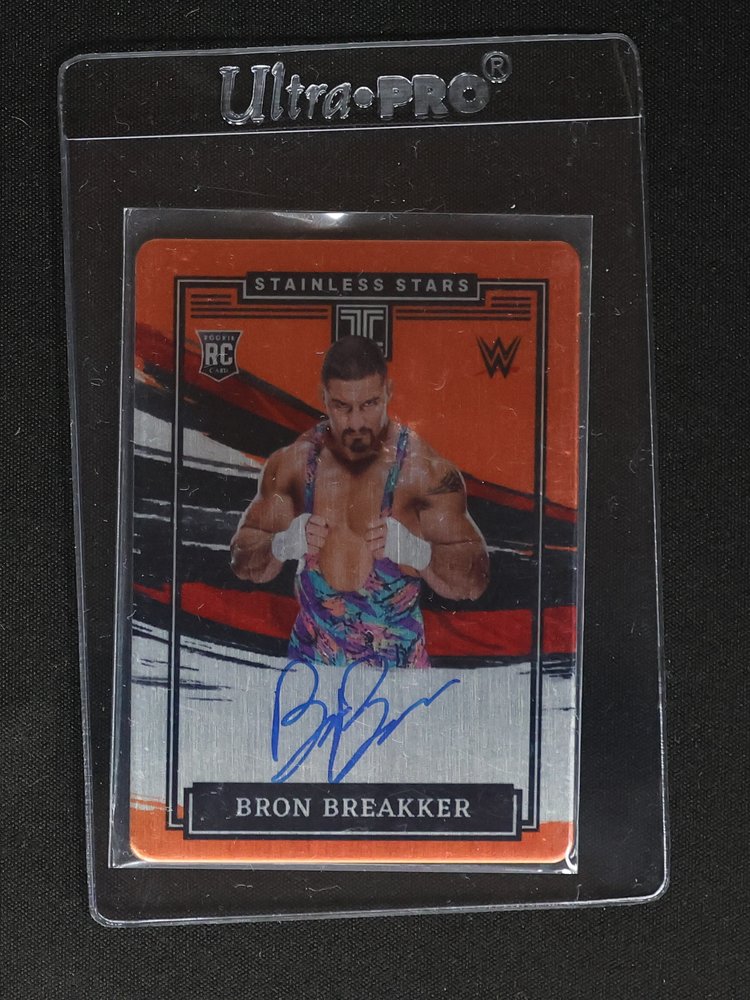 2022 Panini Impeccable WWE Stainless Stars Orange #12 Bron Breakker — front