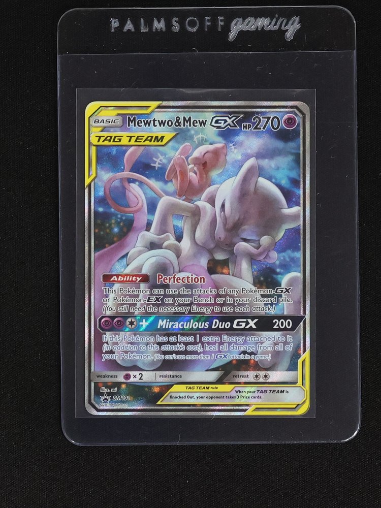 2019 Pokémon SM191 Mewtwo & Mew GX Tag Team Promo — front
