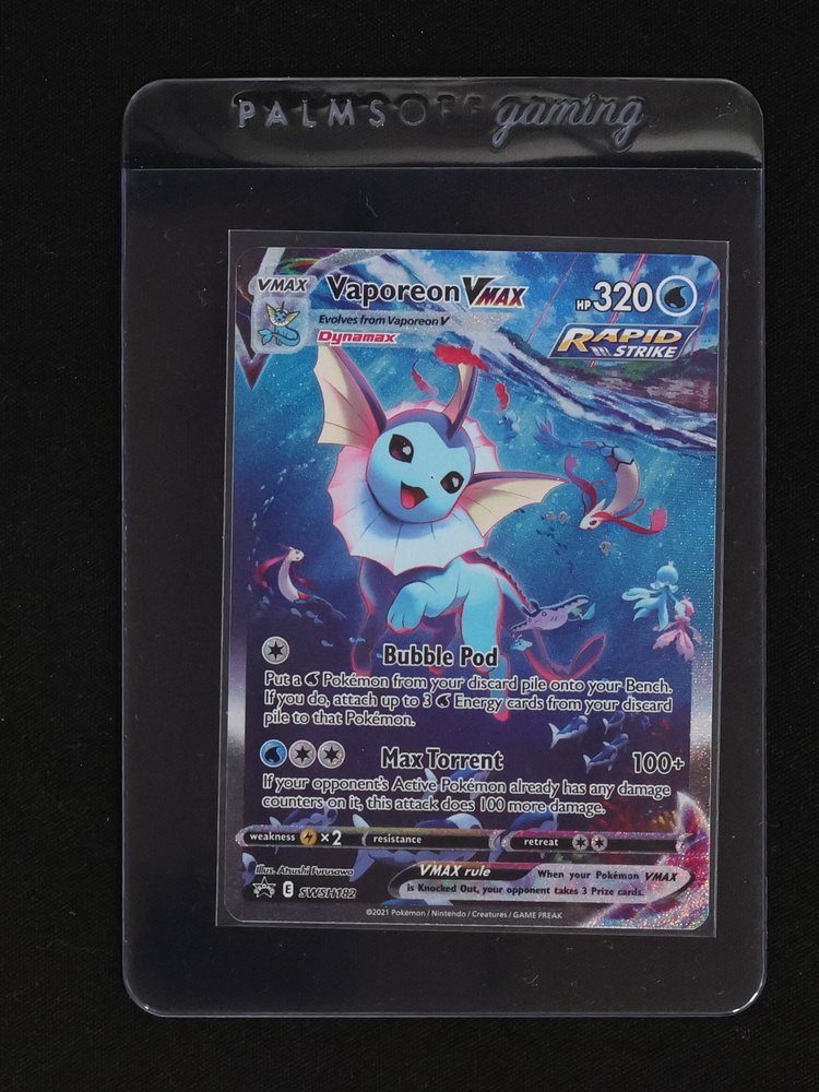 2021 Pokémon TCG #SWSH182 Vaporeon VMAX — front