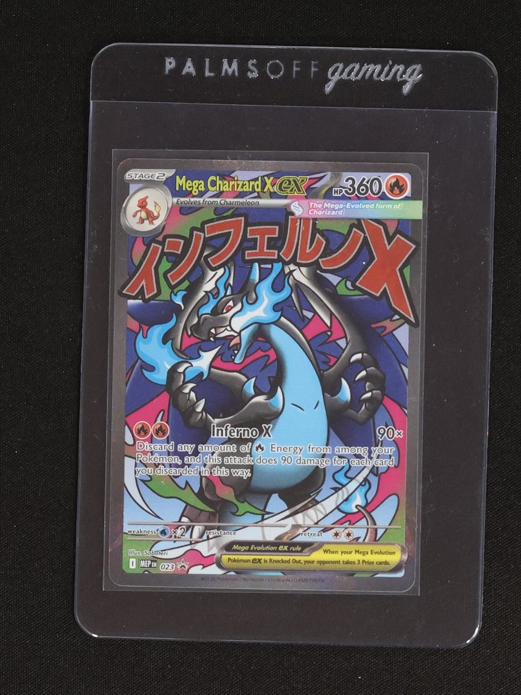 2025 Pokémon Mega Charizard X ex #023 Black Star Promo — front