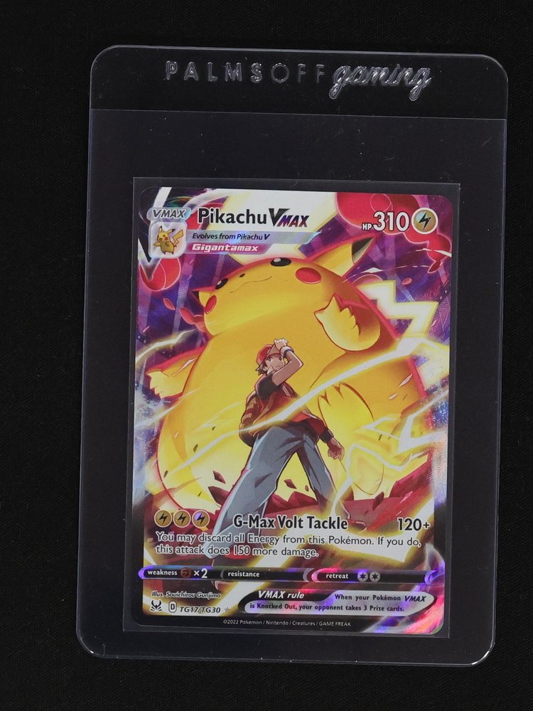 2022 Pokemon Sword & Shield Lost Origin #TG17 Pikachu VMAX — front