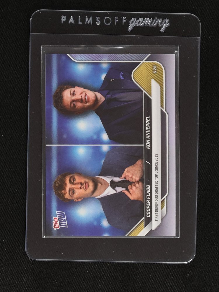 2025 Topps Now #CFKK Cooper Flagg & Kon Knueppel — front