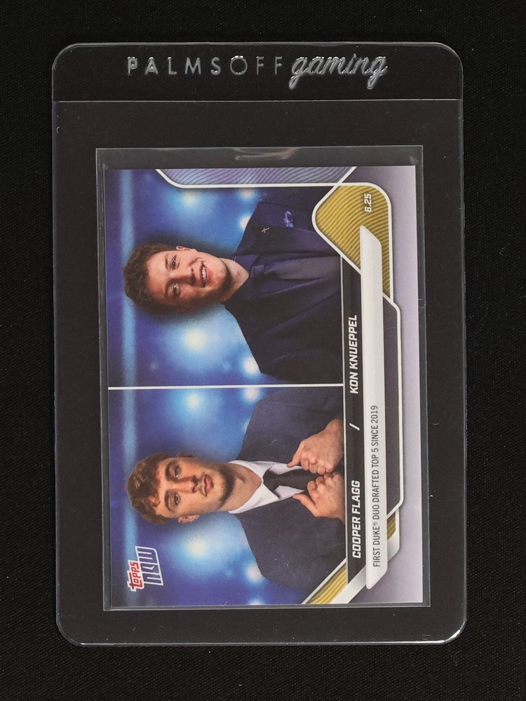 2025-26 Topps Now #CFKK Cooper Flagg / Kon Knueppel — front