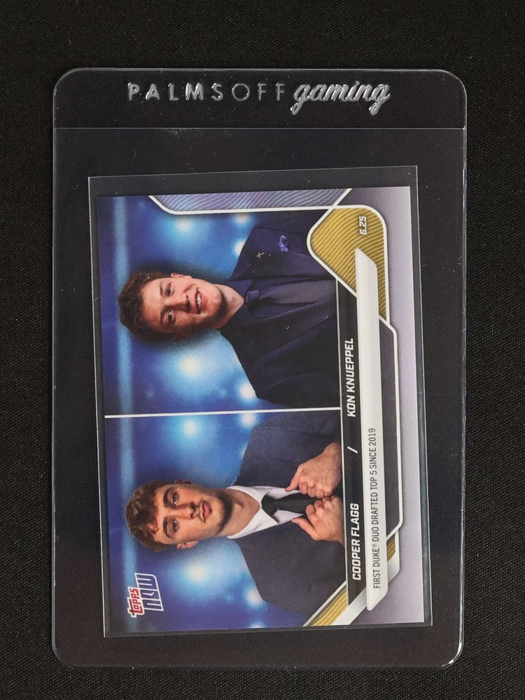 2025 Topps Now #CFKK Cooper Flagg & Kon Knueppel Duke Duo — front