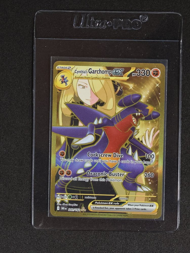 2021 Pokémon SV10 Destined Rivals #241 Cynthia's Garchomp EX — front