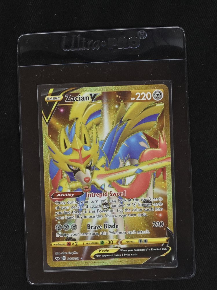 2020 Pokémon Sword & Shield #211 Zacian V — front