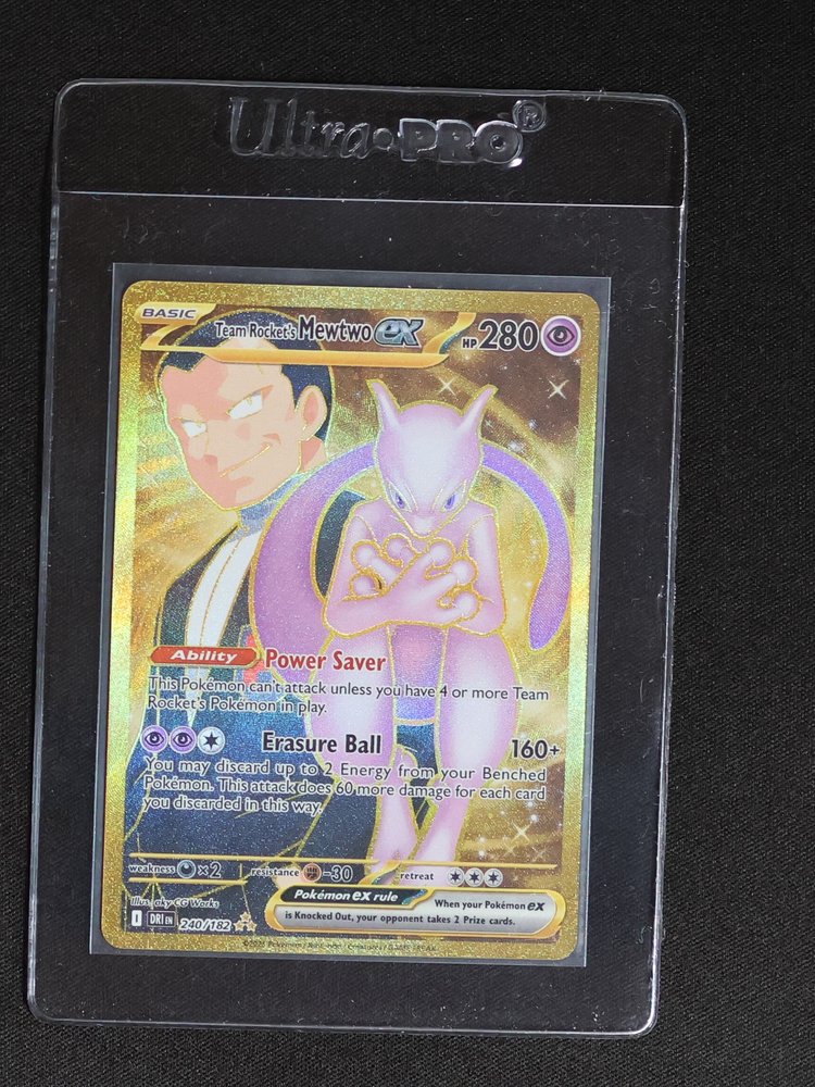 2025 Pokémon TCG #240 Team Rocket's Mewtwo ex — front
