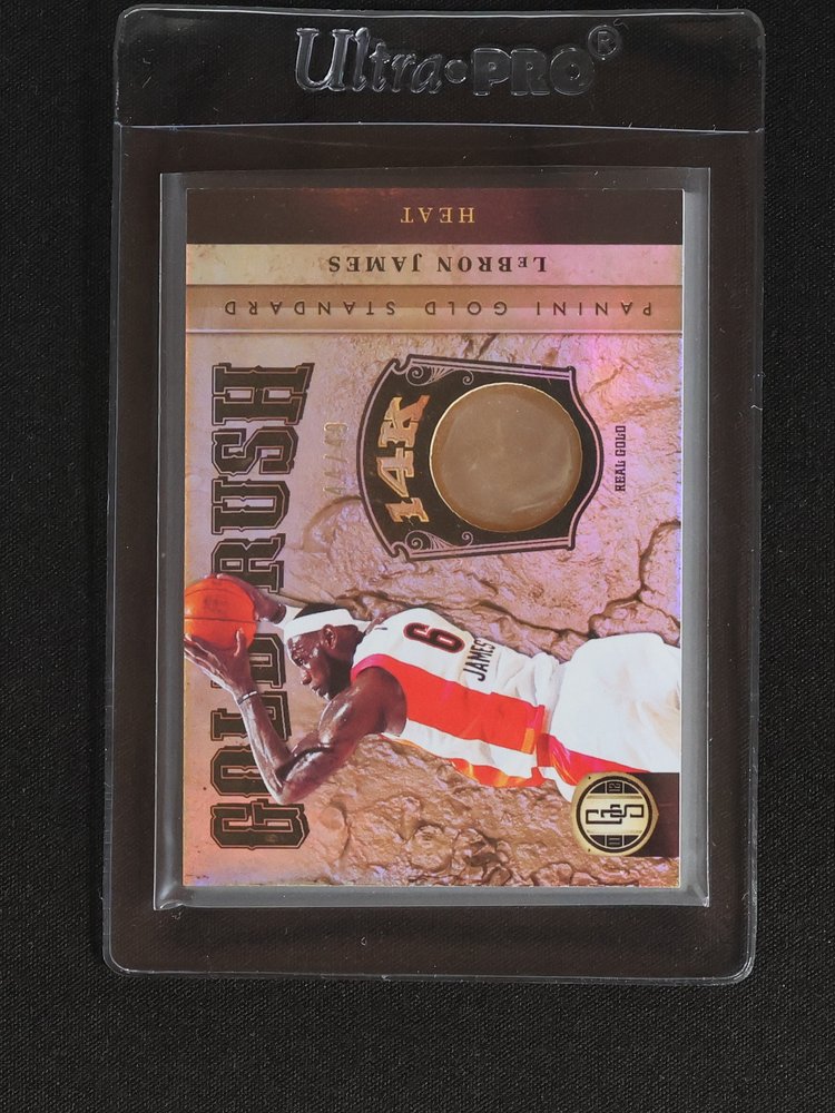 2010-11 Panini Gold Standard Gold Rush 14K LeBron James — front