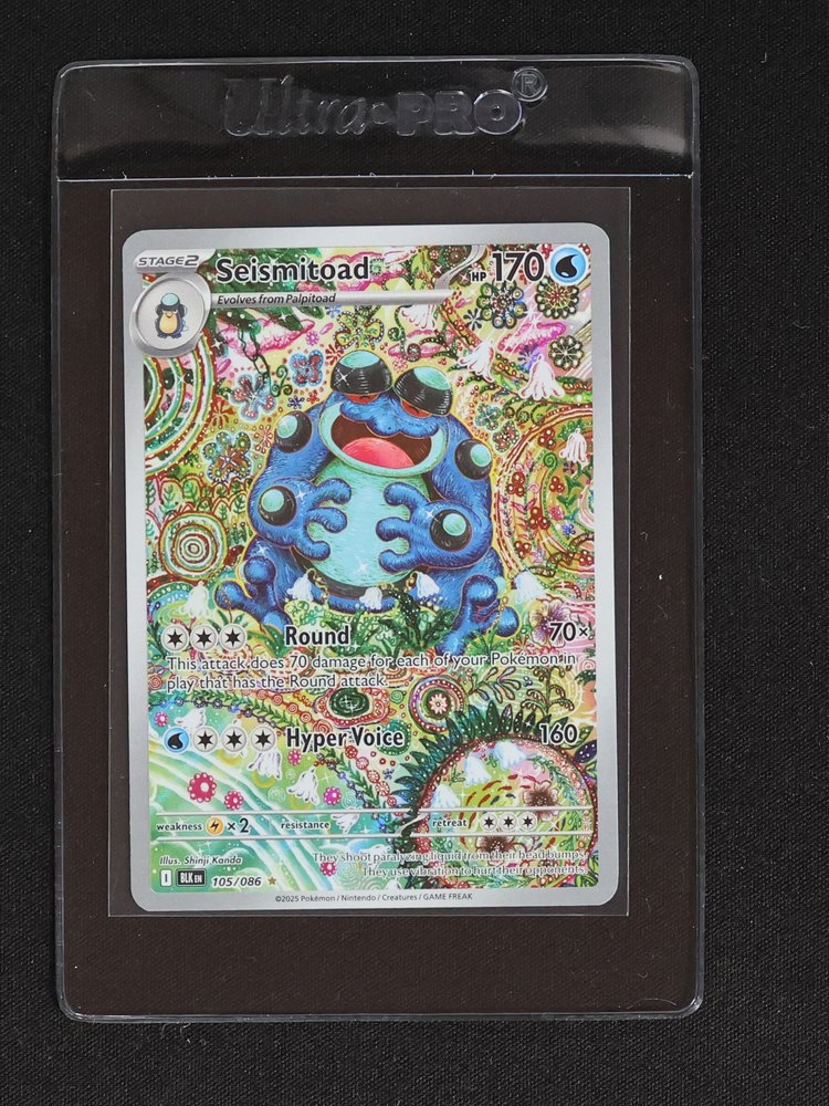 2025 Pokémon #105 Seismitoad Sv: Black Bolt — front