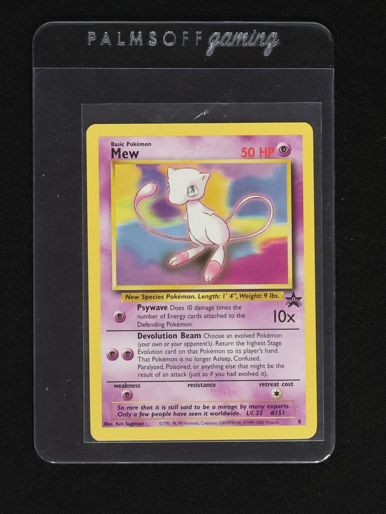 2000 Wizards of the Coast Black Star Promo #8 Mew — front