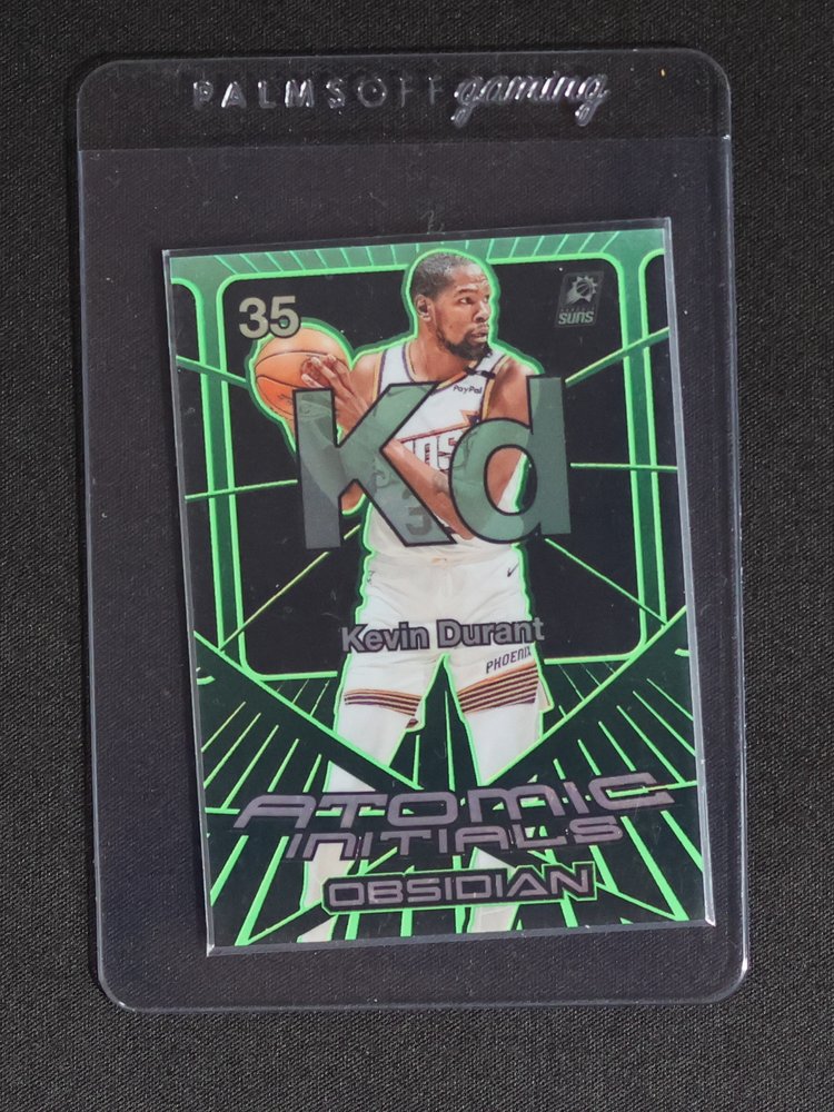 2024-25 Panini Obsidian #35 Kevin Durant Atomic Initials Obsidian — front
