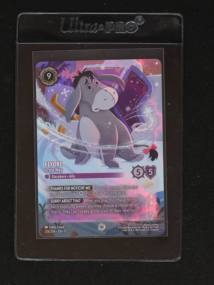 2025 Disney Lorcana Winterspell #45 Eeyore - In the Way — front
