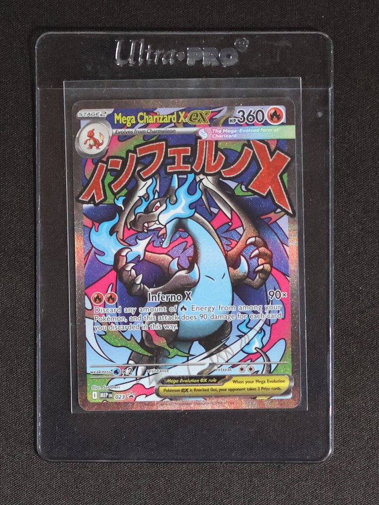 2025 Pokémon MEP #023 Mega Charizard X EX — front