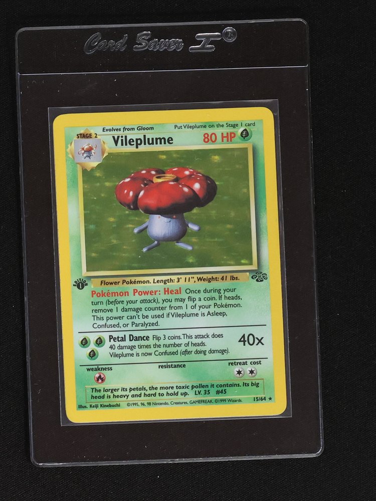 1999 Pokémon Jungle #15 Vileplume — front