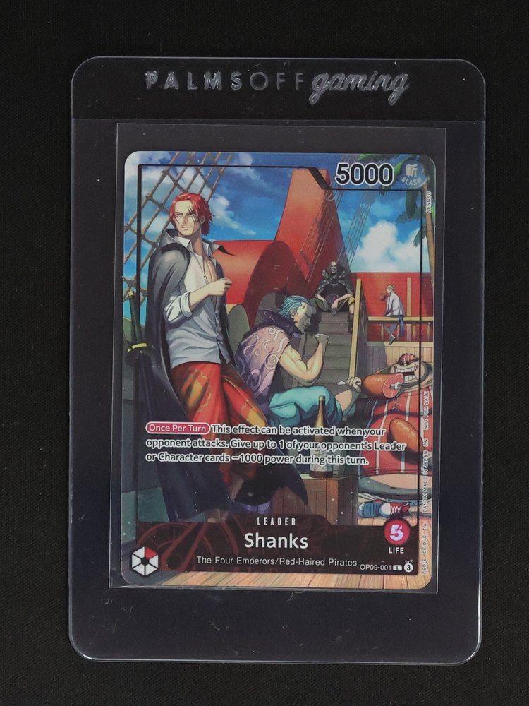 2025 One Piece Card Game OP09-001 Shanks — front