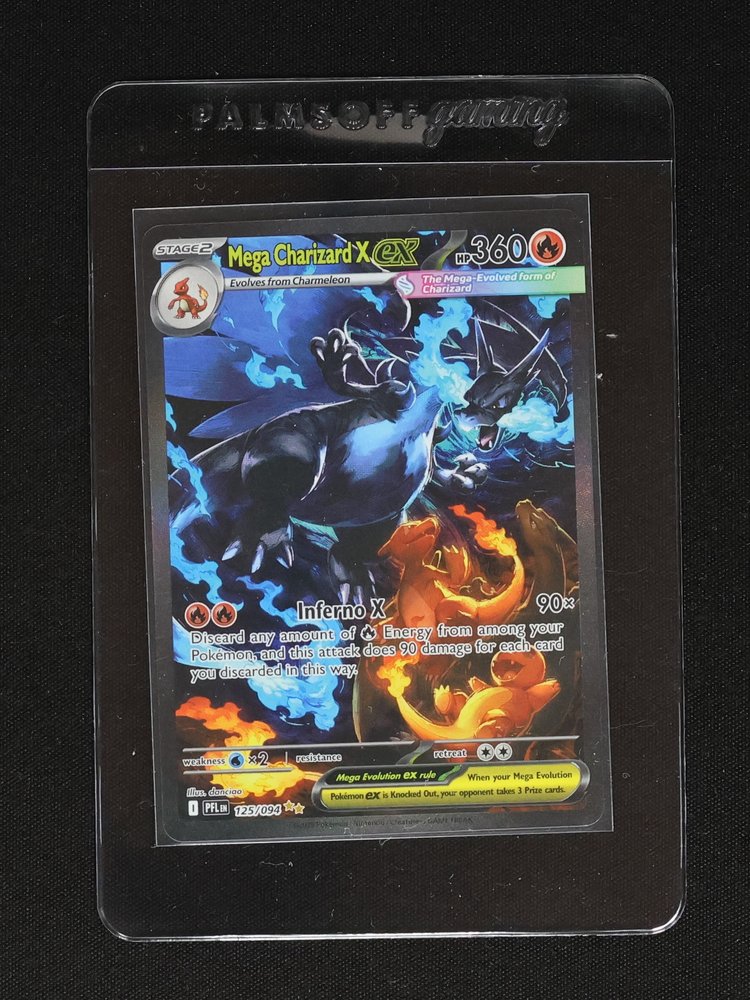 2025 Pokemon PFL Mega Charizard X ex Special Illustration Rare #125/094 — front