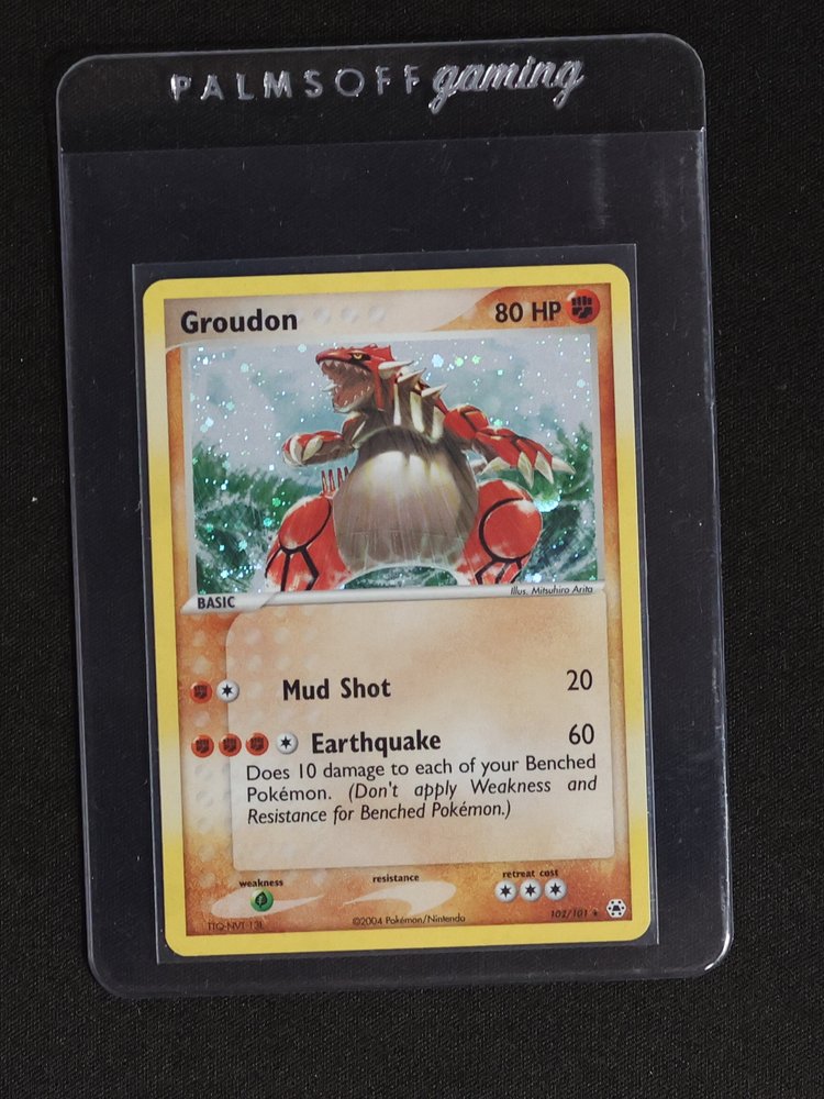 2004 Pokémon EX Hidden Legends #102 Groudon — front
